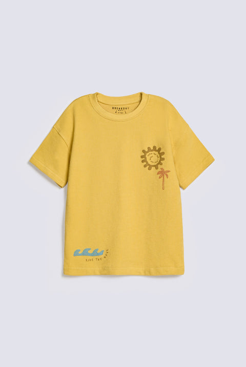 BOYS SPECIAL KNIT PUFF PRINT TEE