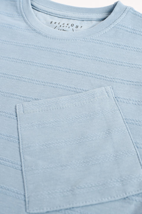 BOYS SELF TEXTURED TEE