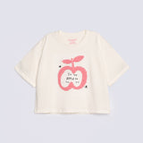 GIRLS BOXY FIT APPLIQUE T-SHIRT