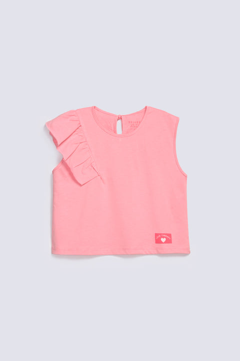 GIRLS FRILL DETAIL TOP