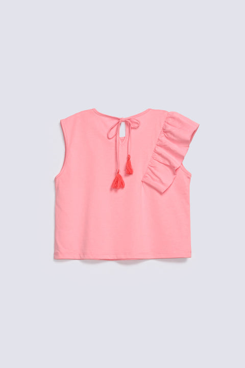 GIRLS FRILL DETAIL TOP