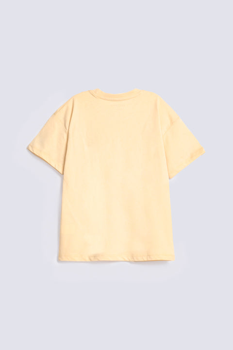 GIRLS FLORAL APPLIQUE T-SHIRT