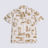 BOYS TEXTURED PRINTED SHIRT