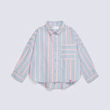 GIRLS STRIPERED BUTTON UP TOP