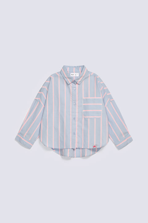 GIRLS STRIPERED BUTTON UP TOP