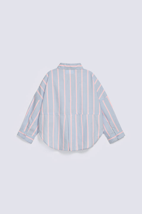 GIRLS STRIPERED BUTTON UP TOP