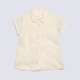 GIRLS NET BUTTON DOWN SHIRT