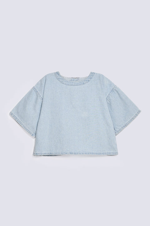 GIRLS BOXY DENIM SHIRT