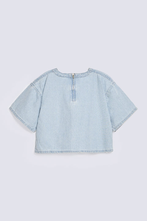 GIRLS BOXY DENIM SHIRT