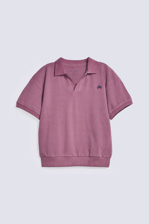 BOYS RIBBED POLO