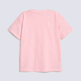 GIRLS DROP SHOULDER APPLIQUE BOW T-SHIRT