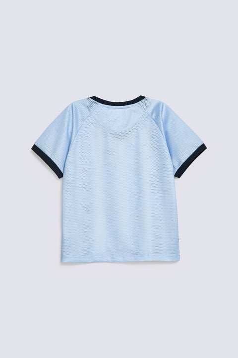 BOYS MESH FABRIC STRIPED TEE