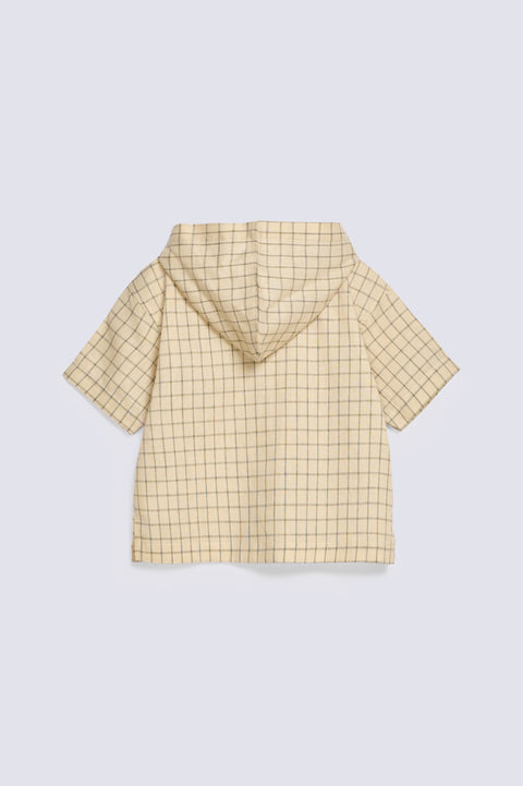 BOYS CHECKERED SHIRT WITH HOOD