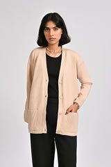 CASHMERE HAND-FEEL CARDIGAN