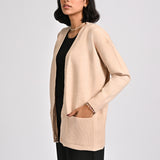 CASHMERE HAND-FEEL CARDIGAN