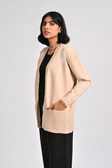 CASHMERE HAND-FEEL CARDIGAN