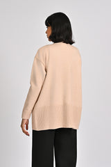 CASHMERE HAND-FEEL CARDIGAN