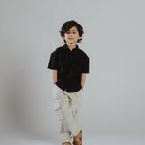BOYS JACQUARD POCKET SHIRT