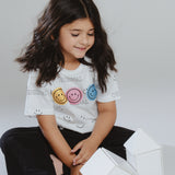 GIRLS SMILE PRINTED T SHIRT