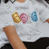 GIRLS SMILE PRINTED T SHIRT