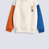 BOYS DROP SHOULDER CONTRAST SLEEVE SWEAT SHIRT