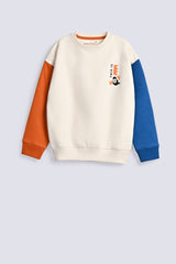 BOYS DROP SHOULDER CONTRAST SLEEVE SWEAT SHIRT