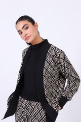 PATTERNED CO-ORD CARDIGAN